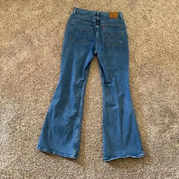 Levi's Premium 70'S HIGH RISE FLARE WOMEN'S JEANS size 31 - Picture 12 of 12